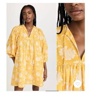 Mille Daisy Dress in Yellow Zinnia